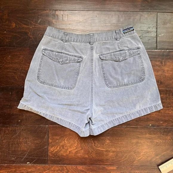 Patagonia Other - Patagonia Shorts Mens 34 Blue Stone Wash Stand Up 80s Big P Hiking Vintage